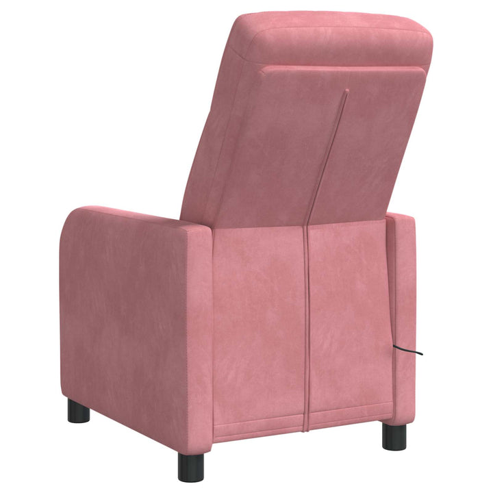 Massage Lænestol Lyserød Velour (V)