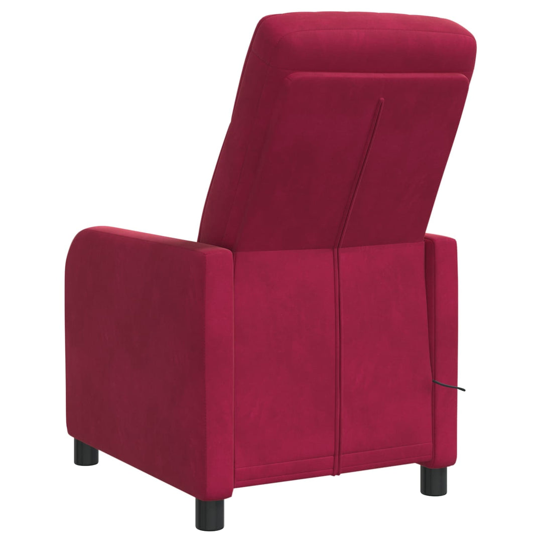 Massage Lænestol Vinrød Velour (V)