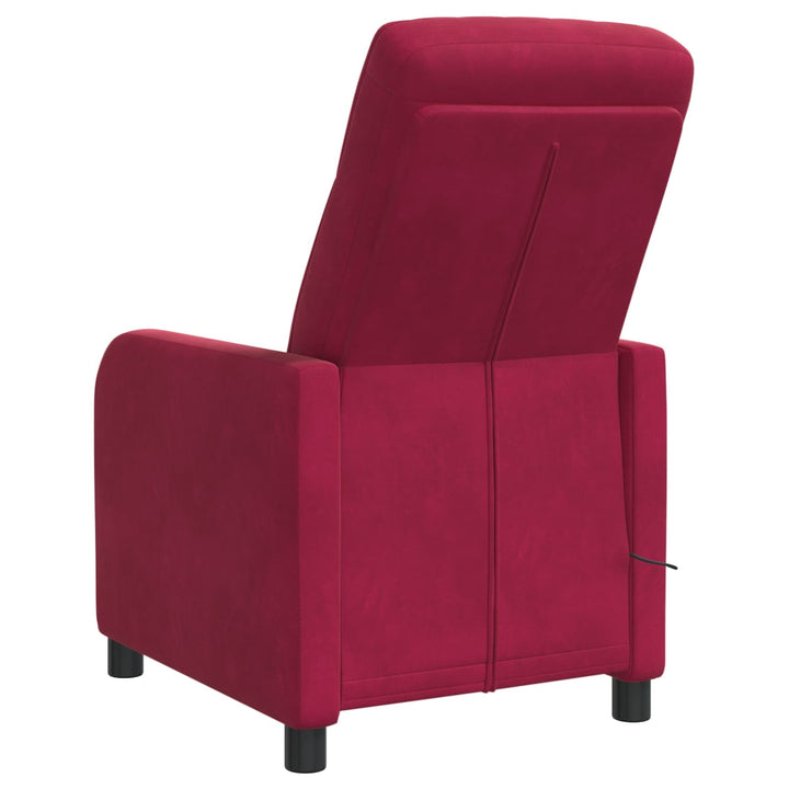 Massage Lænestol Vinrød Velour (V)
