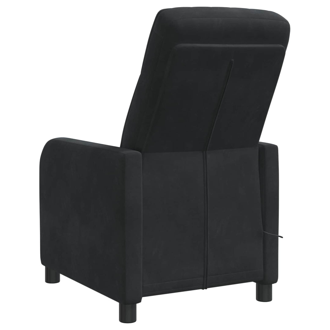 Massage Lænestol Sort Velour (V)
