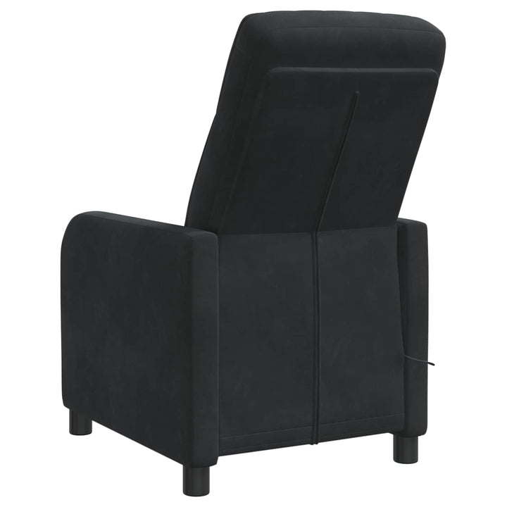 Massage Lænestol Sort Velour (V)