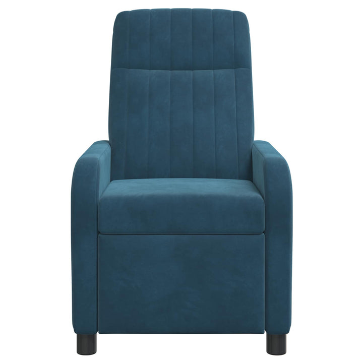 Massage Lænestol Blå Velour (V)