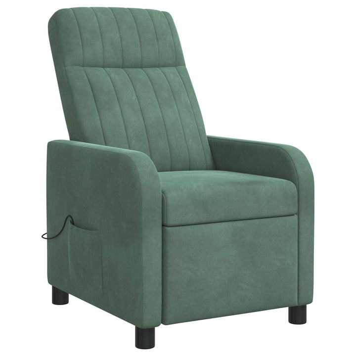 Massage Lænestol Havgrøn Velour (V)