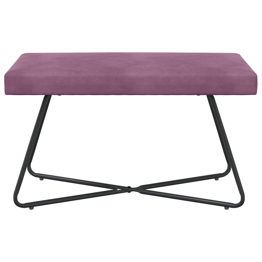 bænk Ensfarvet Lilla 80 x 40 x 45 cm Velour