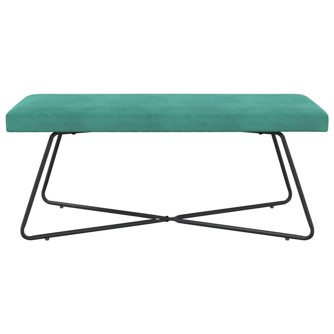 bænk Ensfarvet Turkis 110 x 40 x 45 cm Velour