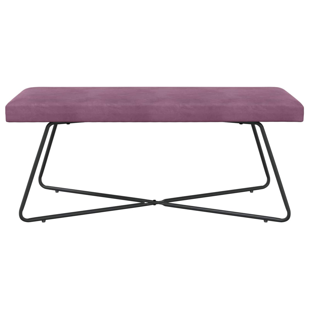 bænk Ensfarvet Lilla 110 x 40 x 45 cm Velour