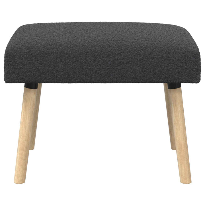 bænk Ensfarvet Mørkegrå 60 x 40 x 45 cm Bouclé
