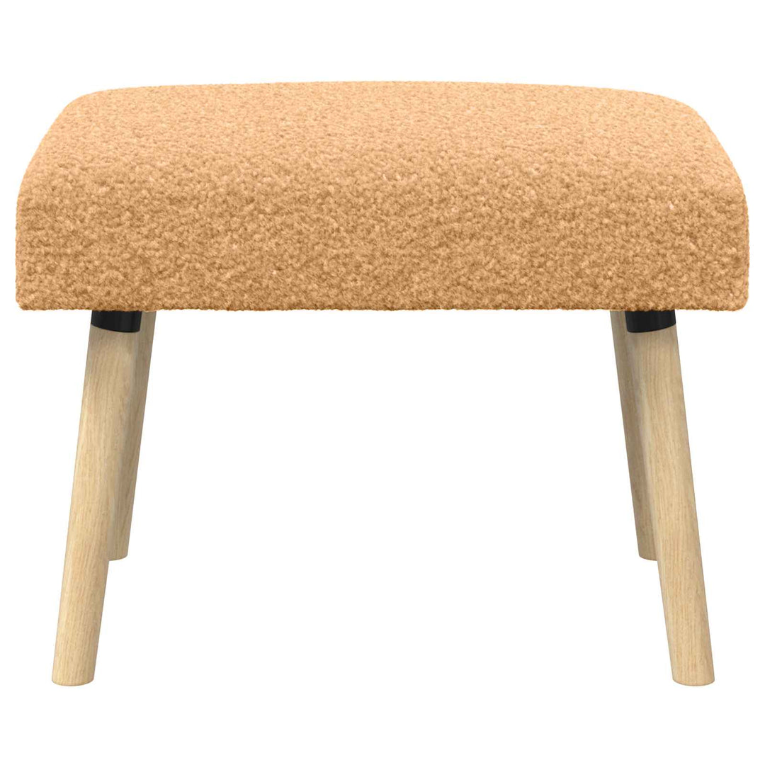 bænk Ensfarvet Beige 60 x 40 x 45 cm Bouclé