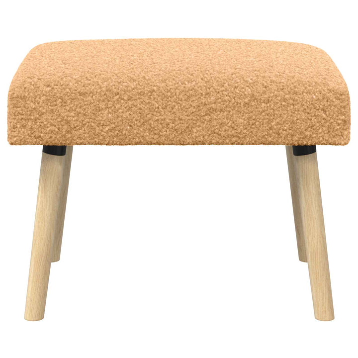bænk Ensfarvet Beige 60 x 40 x 45 cm Bouclé