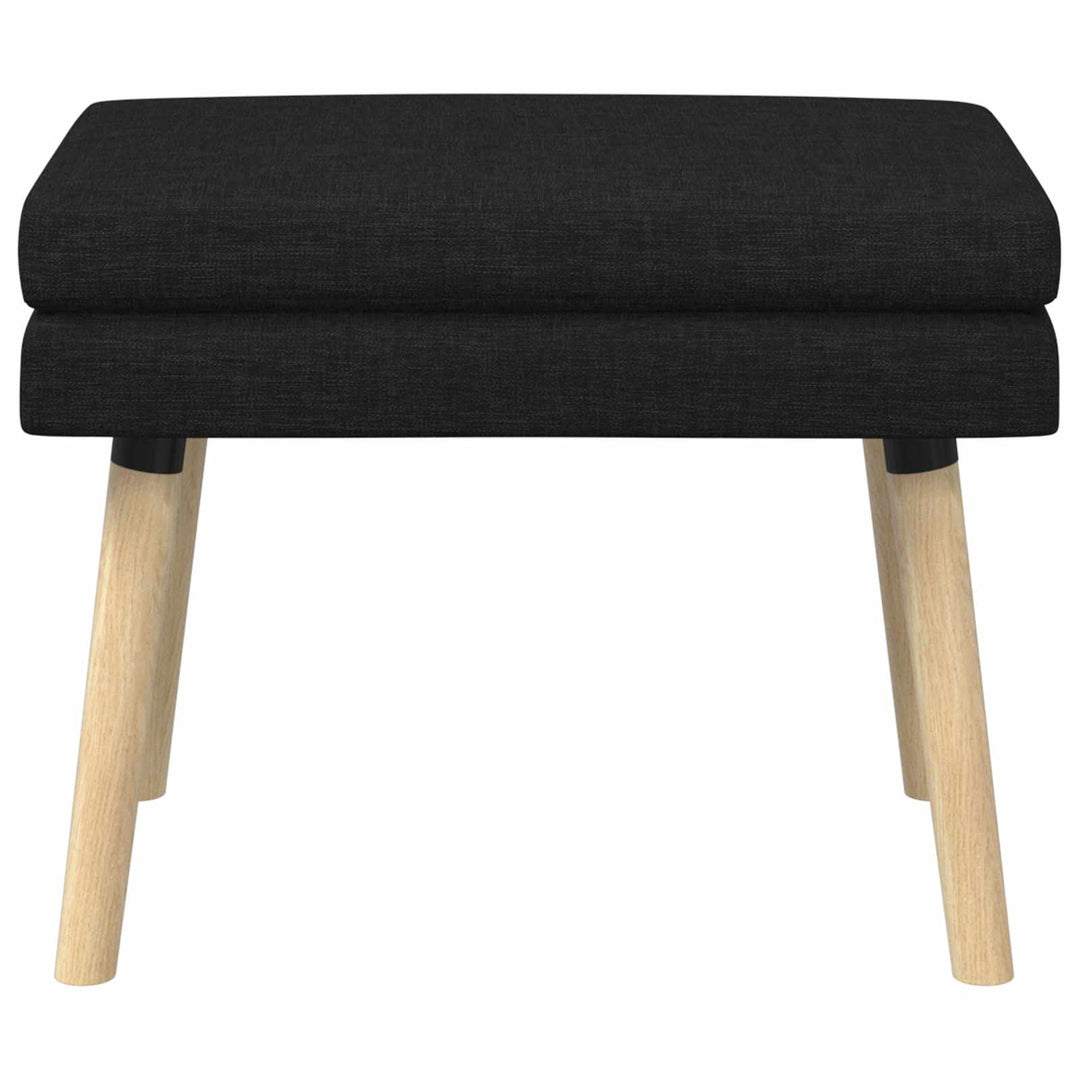 Dobbeltlagret bænk Sort 60 x 40 x 46 cm Stof