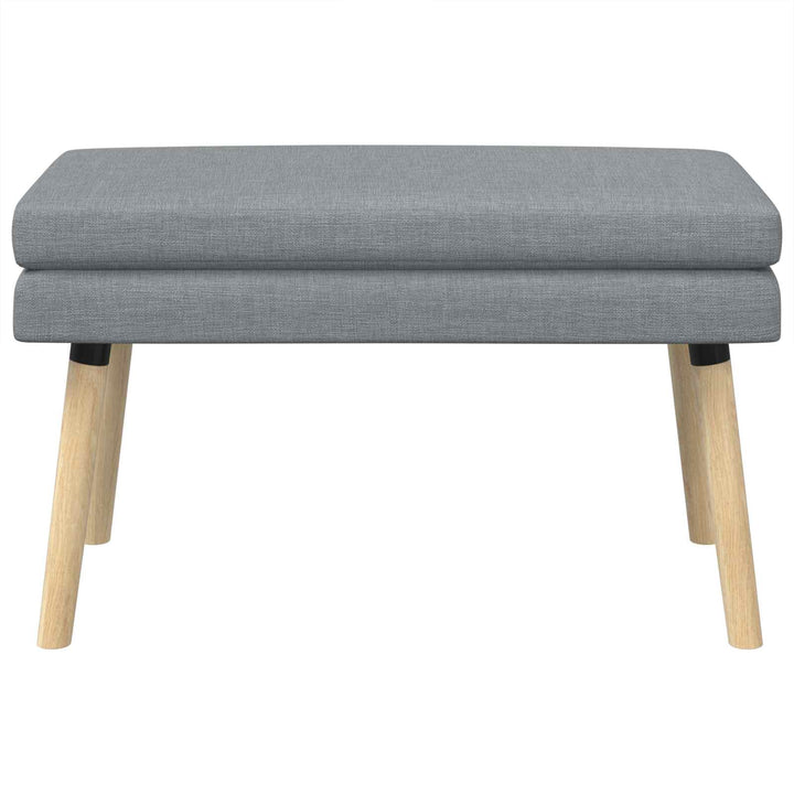 Dobbeltlagret bænk Lysegrå 80 x 40 x 47 cm Stof