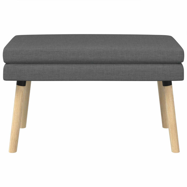 Dobbeltlagret bænk Mørkegrå 80 x 40 x 47 cm Stof