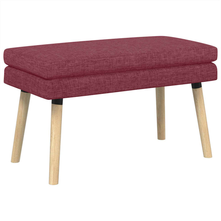 Dobbeltlagret bænk Vinrød 80 x 40 x 47 cm Stof