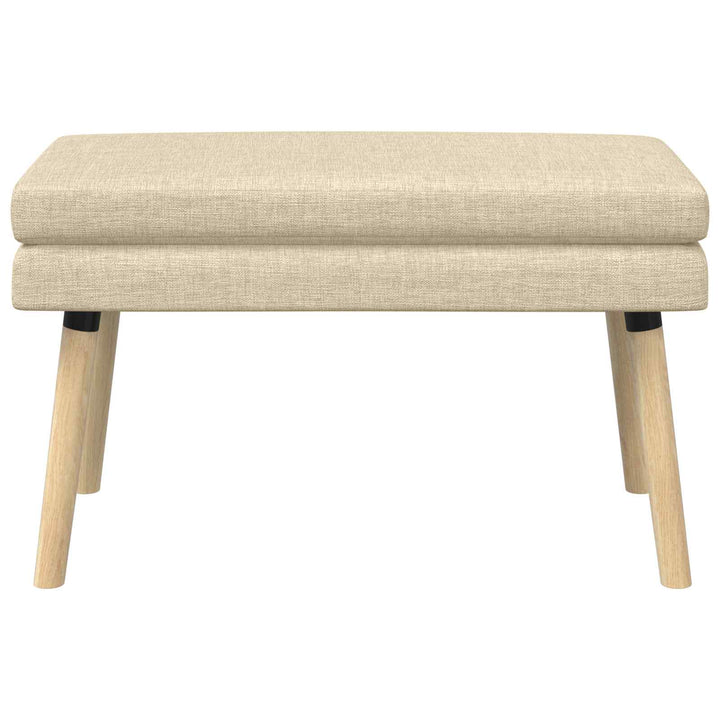 Dobbeltlagret bænk Cremefarvet 80 x 40 x 47 cm Stof