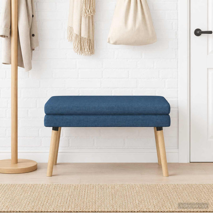 Dobbeltlagret bænk Blå 80 x 40 x 47 cm Stof