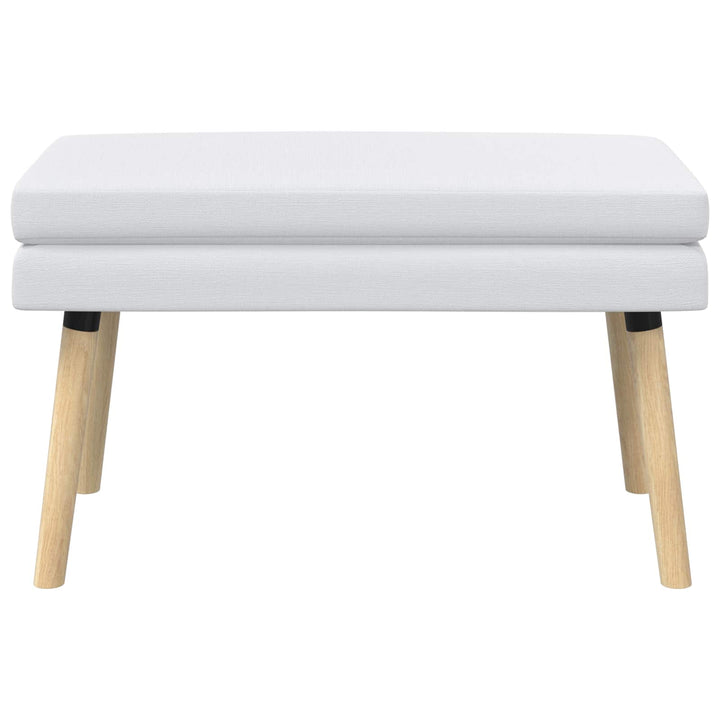 Dobbeltlagret bænk Hvid 80 x 40 x 47 cm Stof