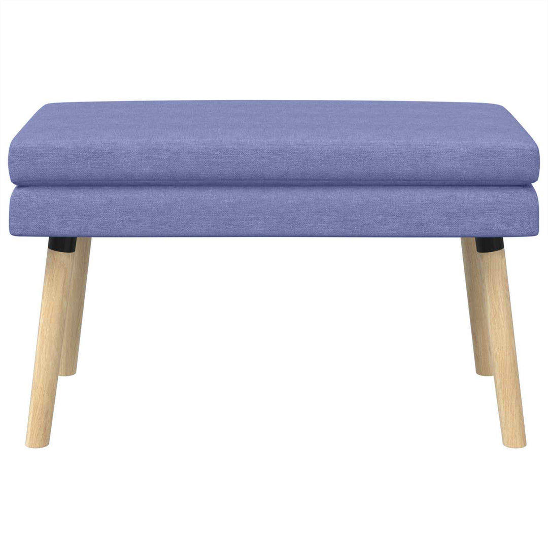 Dobbeltlagret bænk Jeans blå 80 x 40 x 47 cm Stof