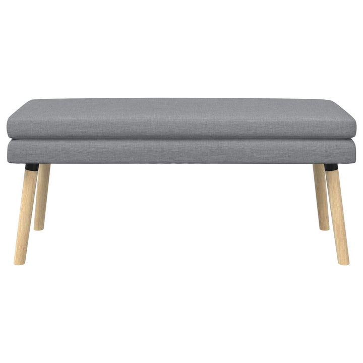 Dobbeltlagret bænk Lysegrå 110 x 40 x 47 cm Stof