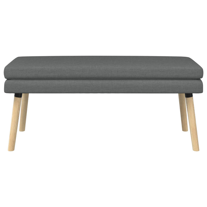 Dobbeltlagret bænk Mørkegrå 110 x 40 x 47 cm Stof