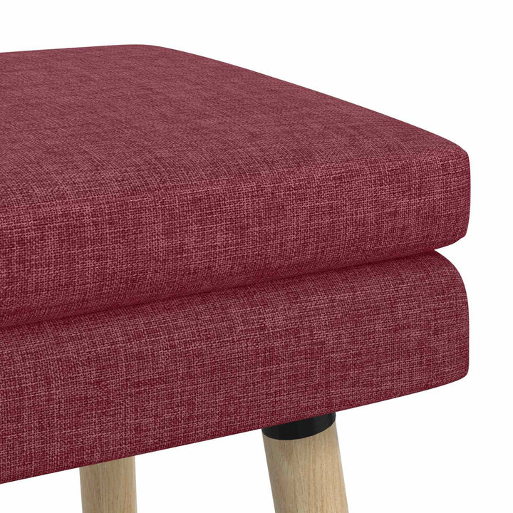 Dobbeltlagret bænk Vinrød 110 x 40 x 47 cm Stof