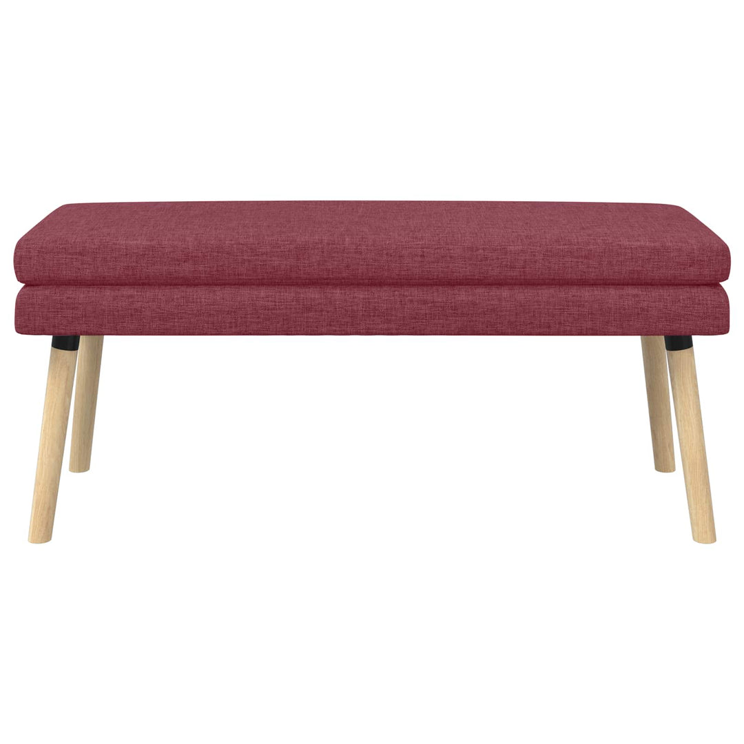 Dobbeltlagret bænk Vinrød 110 x 40 x 47 cm Stof