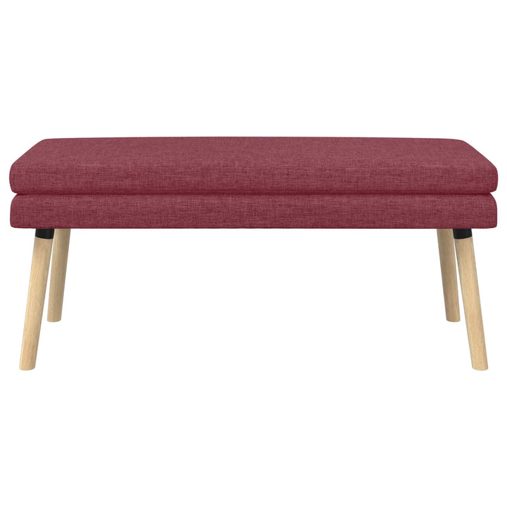 Dobbeltlagret bænk Vinrød 110 x 40 x 47 cm Stof