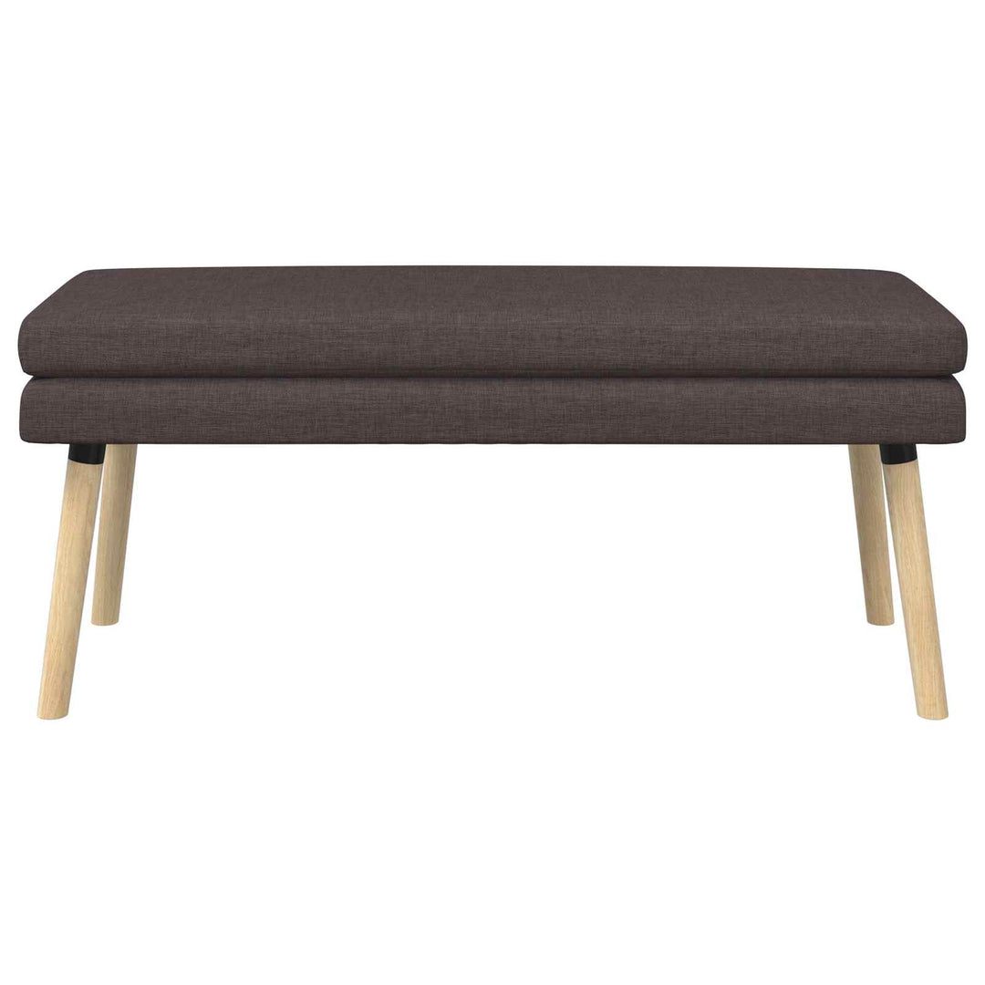 Dobbeltlagret bænk Mørk Brun 110 x 40 x 47 cm Stof