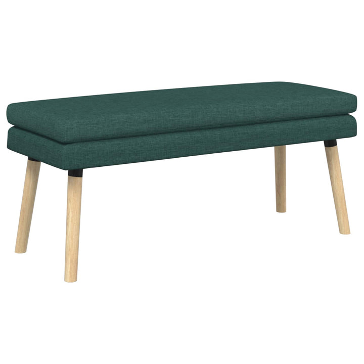 Dobbeltlagret bænk Mørkegrøn 110 x 40 x 47 cm Stof