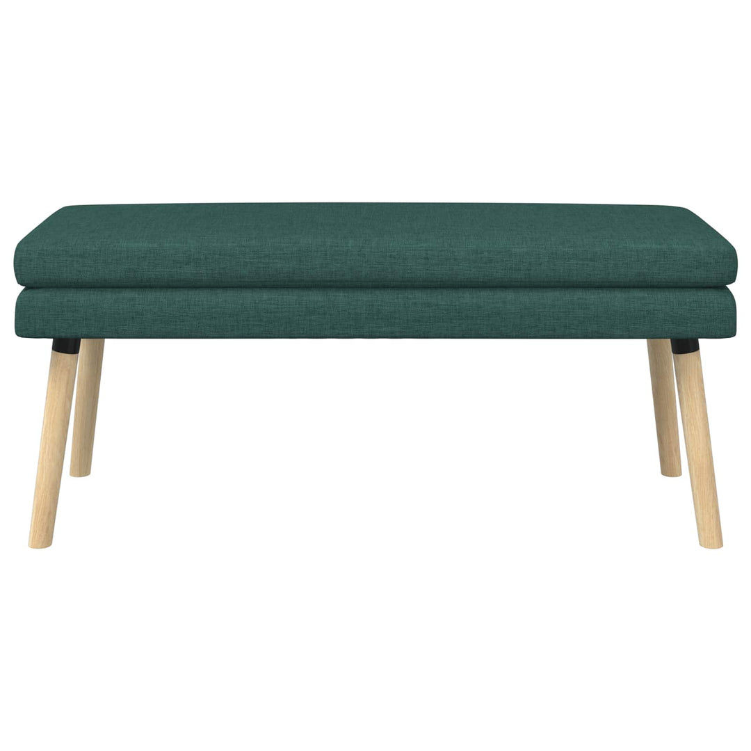 Dobbeltlagret bænk Mørkegrøn 110 x 40 x 47 cm Stof