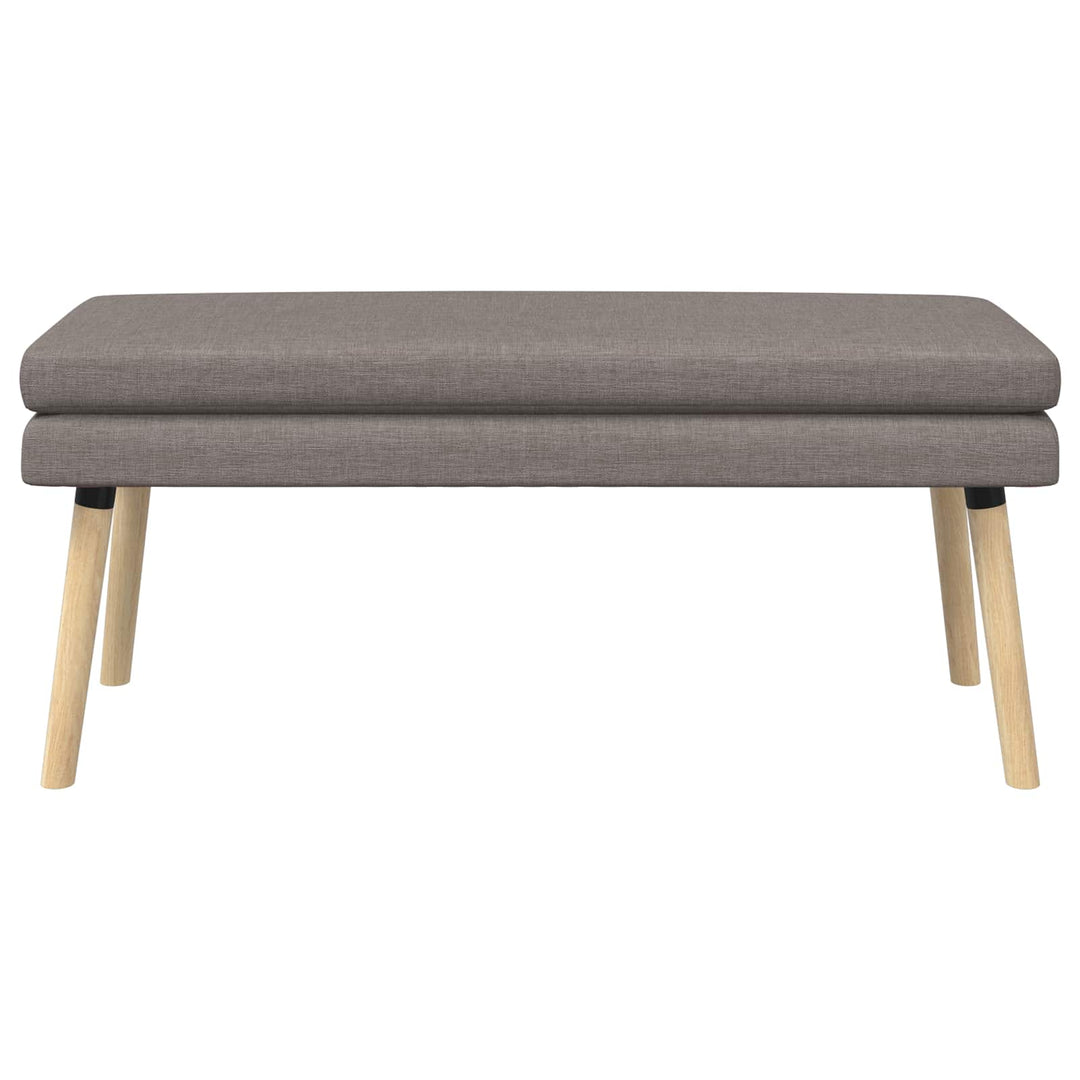 Dobbeltlagret bænk Gråbrun 110 x 40 x 47 cm Stof