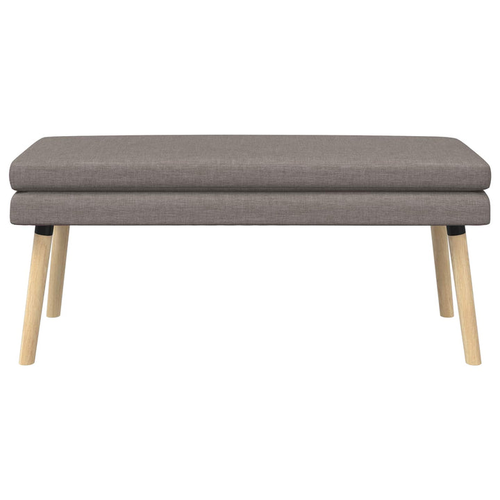 Dobbeltlagret bænk Gråbrun 110 x 40 x 47 cm Stof