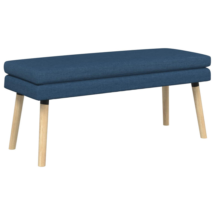 Dobbeltlagret bænk Blå 110 x 40 x 47 cm Stof