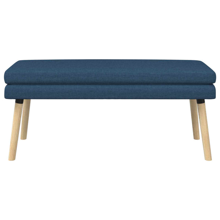 Dobbeltlagret bænk Blå 110 x 40 x 47 cm Stof