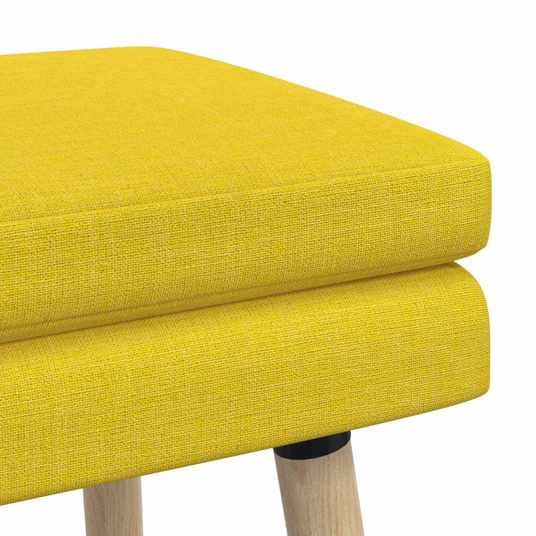 Dobbeltlagret bænk Lys Gul 110 x 40 x 47 cm Stof