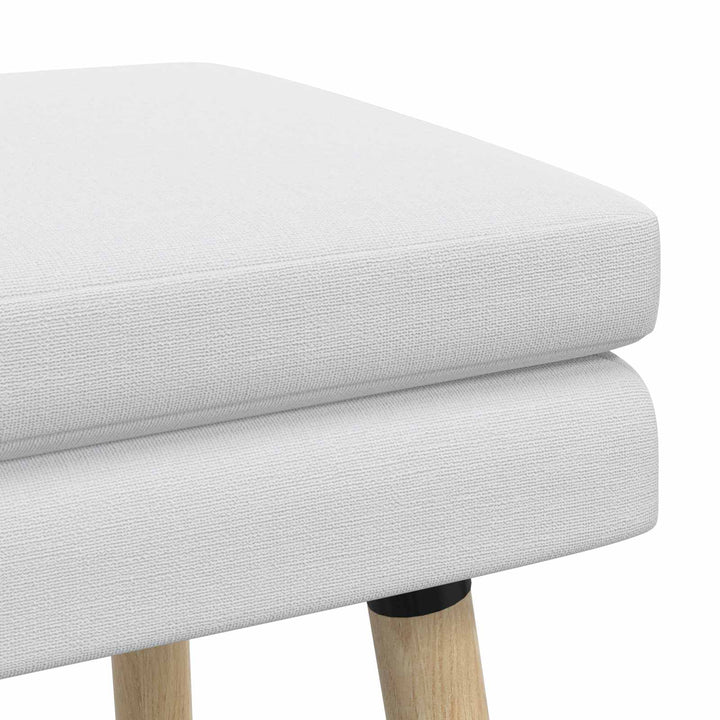 Dobbeltlagret bænk Hvid 110 x 40 x 47 cm Stof