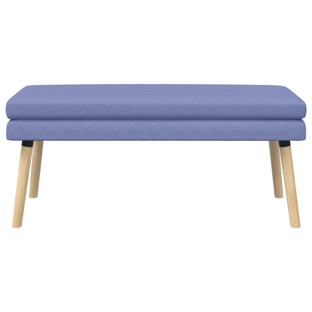Dobbeltlagret bænk Jeans blå 110 x 40 x 47 cm Stof