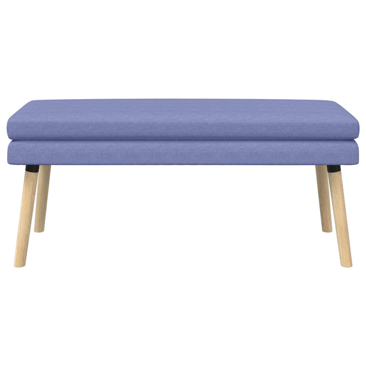 Dobbeltlagret bænk Jeans blå 110 x 40 x 47 cm Stof