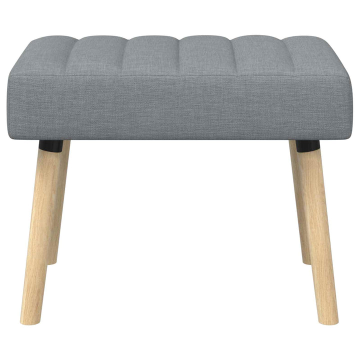 Kanalpuddet Bænk Lysegrå 60 x 40 x 45 cm Stof
