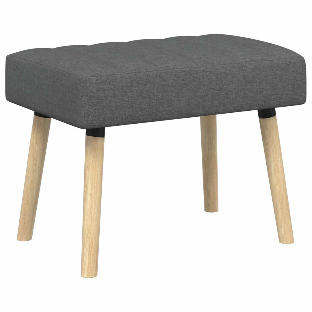 Kanalpuddet Bænk Mørkegrå 60 x 40 x 45 cm Stof