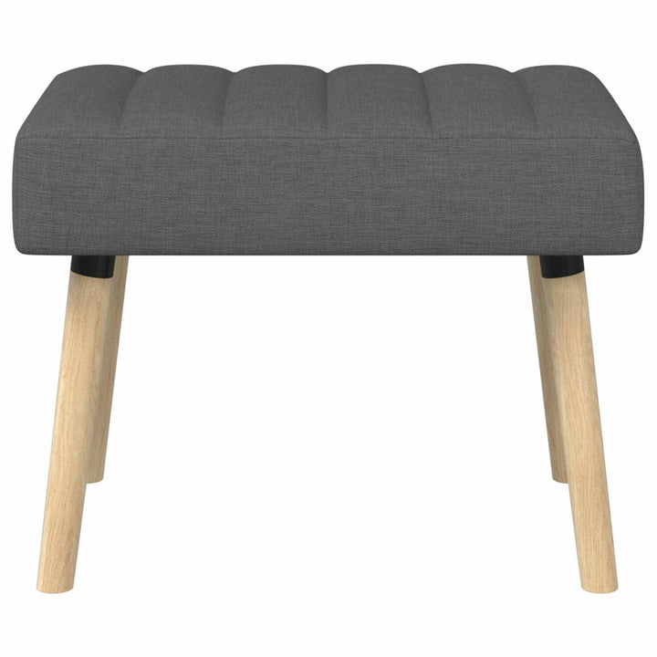 Kanalpuddet Bænk Mørkegrå 60 x 40 x 45 cm Stof