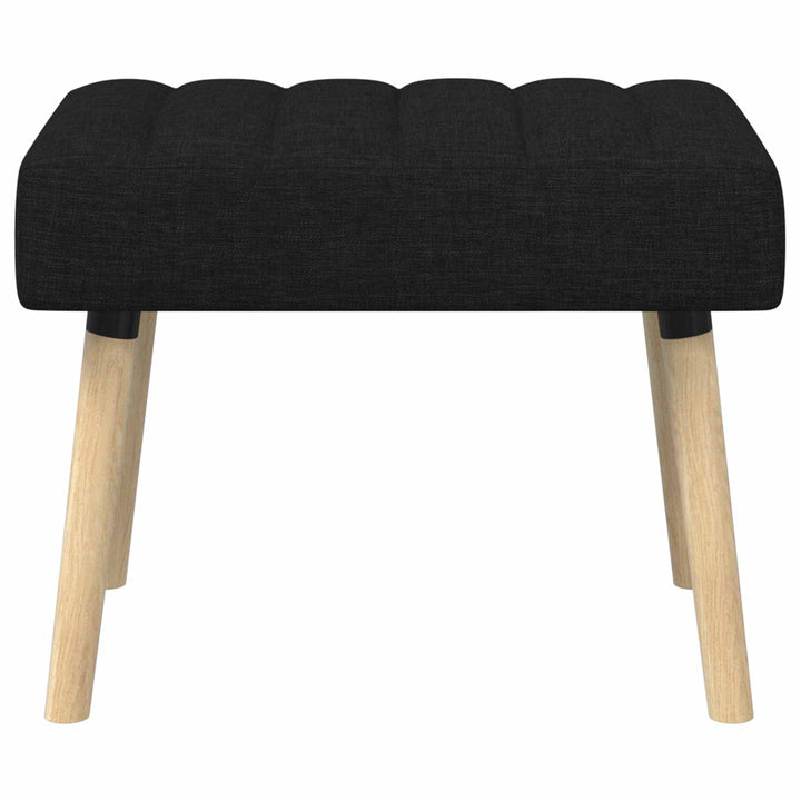 Kanalpuddet Bænk Sort 60 x 40 x 45 cm Stof