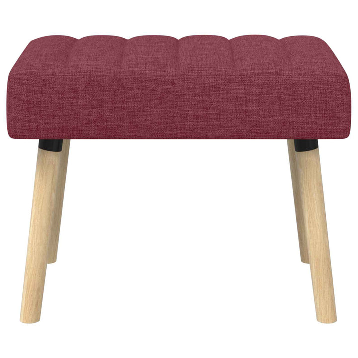 Kanalpuddet Bænk Vinrød 60 x 40 x 45 cm Stof