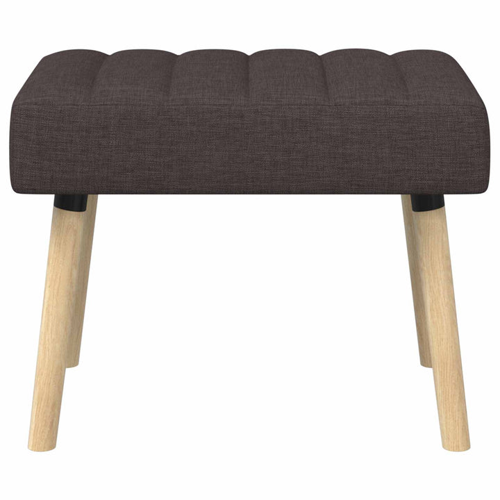 Kanalpuddet Bænk Mørk Brun 60 x 40 x 45 cm Stof
