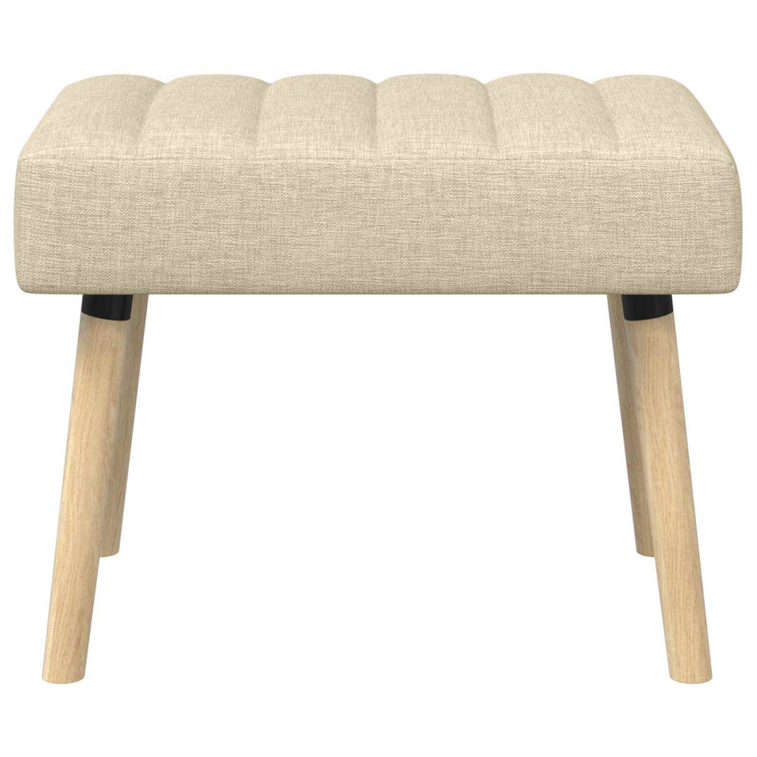 Kanalpuddet Bænk Cremefarvet 60 x 40 x 45 cm Stof