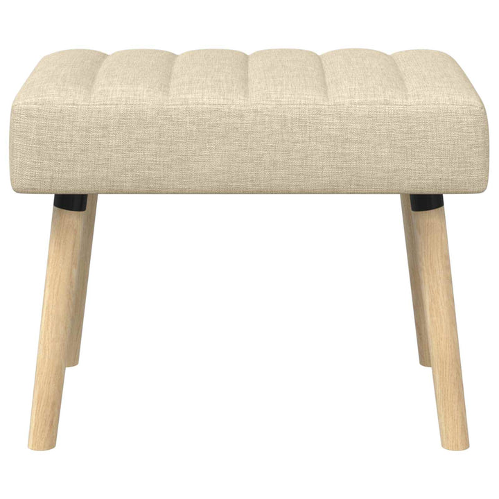 Kanalpuddet Bænk Cremefarvet 60 x 40 x 45 cm Stof