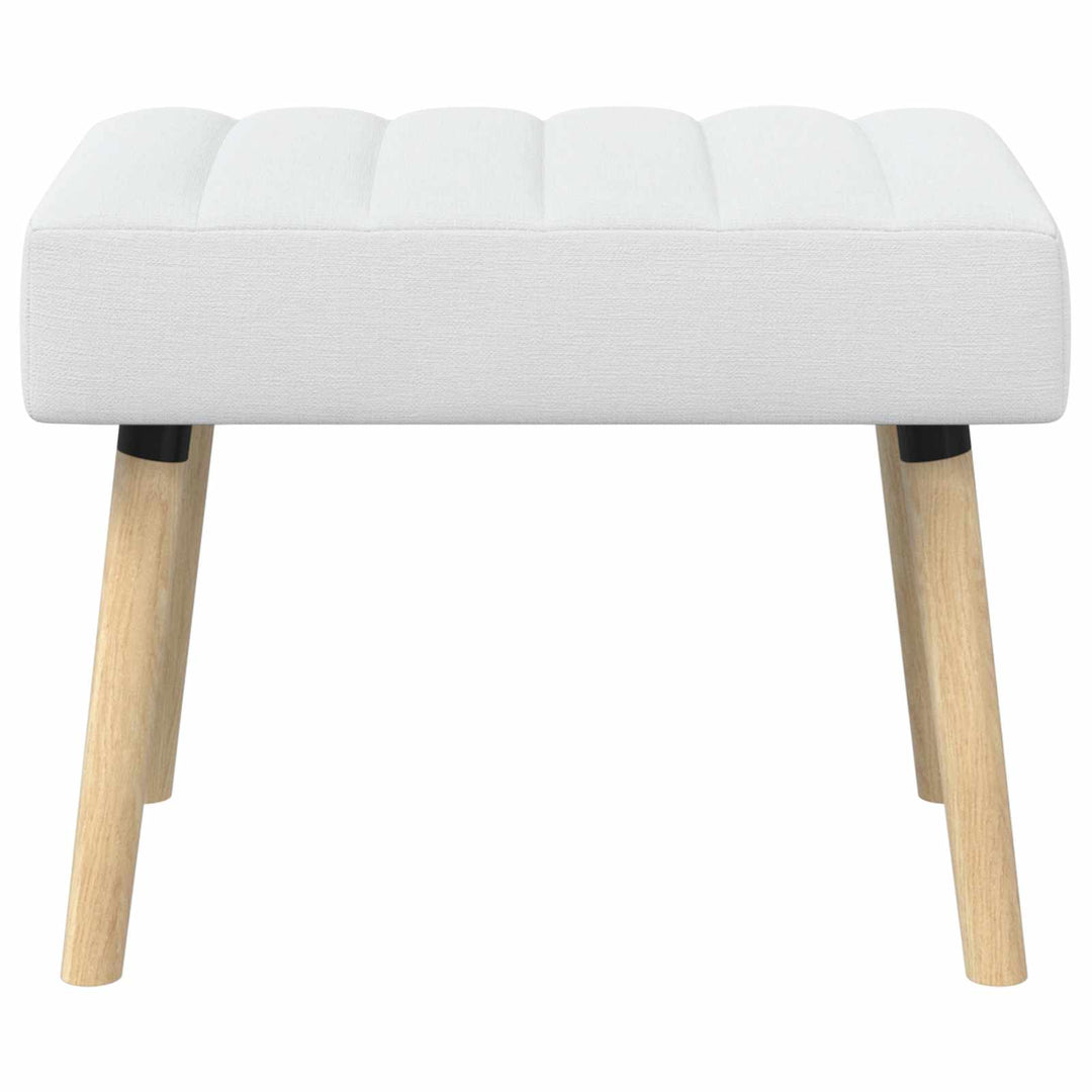 Kanalpuddet Bænk Hvid 60 x 40 x 45 cm Stof