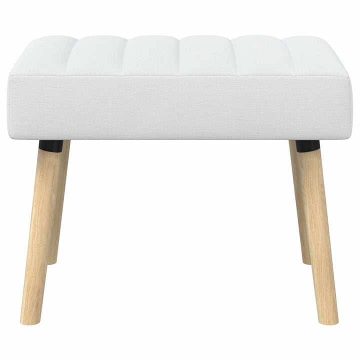 Kanalpuddet Bænk Hvid 60 x 40 x 45 cm Stof