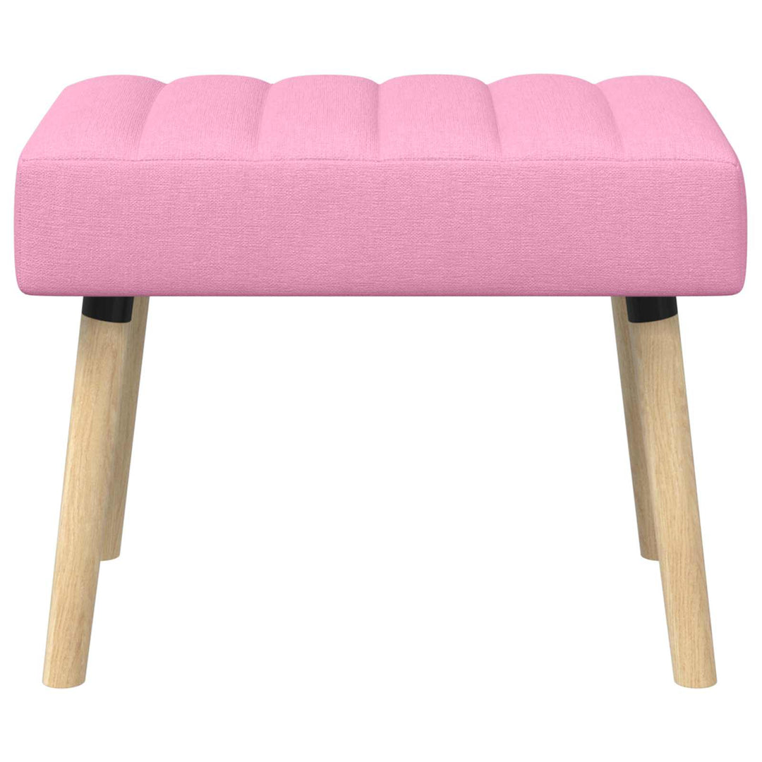 Kanalpuddet Bænk Lyserød 60 x 40 x 45 cm Stof