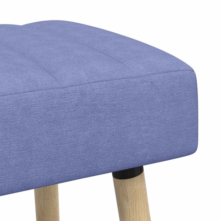 Kanalpuddet Bænk Jeans blå 60 x 40 x 45 cm Stof