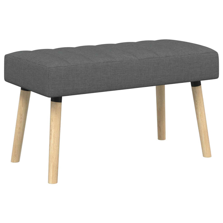 Kanalpuddet Bænk Mørkegrå 80 x 40 x 46 cm Stof